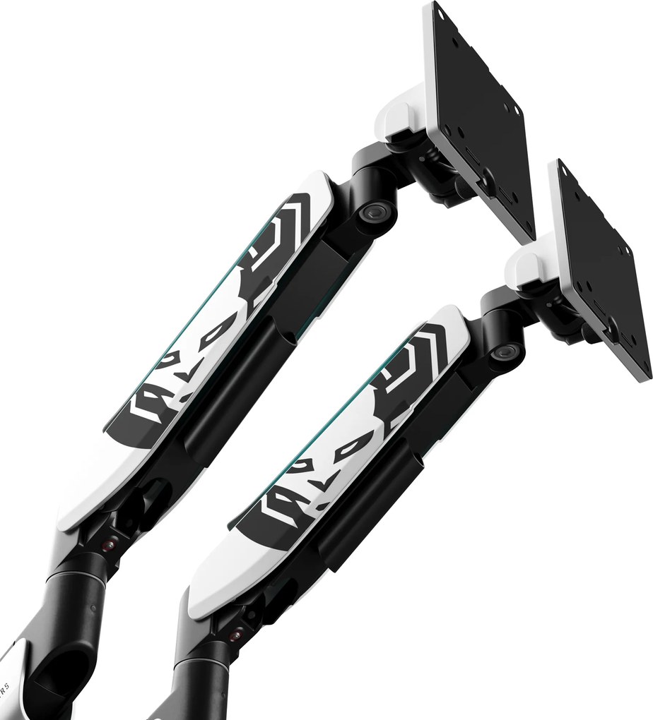 Supporto Doppio per Monitor da 49 Pollici Bianco e Nero X-Arm Dual RGB