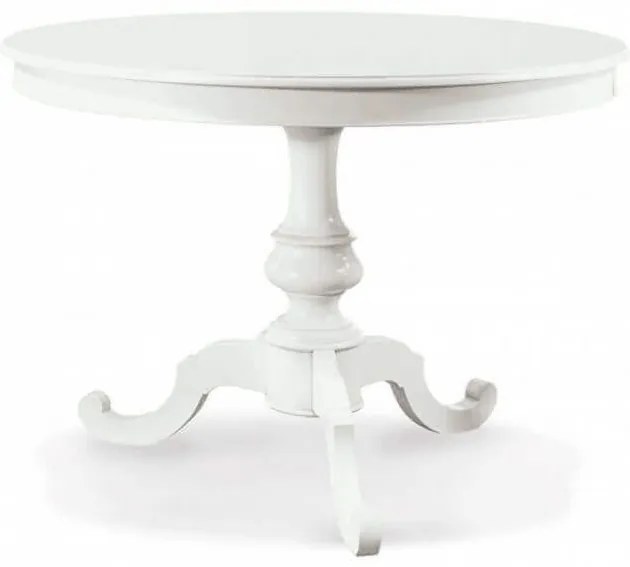 BARRY - tavolo da pranzo allungabile in legno massello tondo