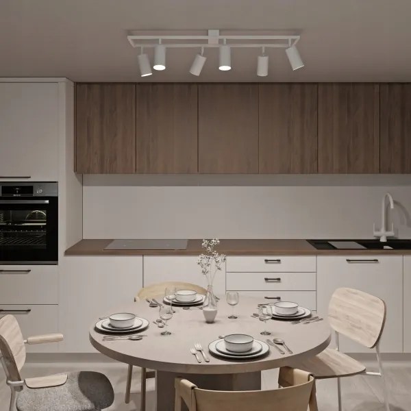 Plafoniera con 6xGU10/30W/230V bianca