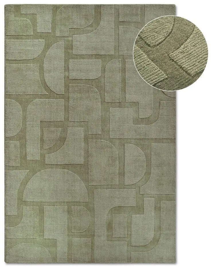 Tappeto verde in lana tessuto a mano 160x230 cm Alexis - Villeroy&Boch