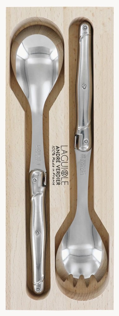 Posate da insalata lucidate a specchio Debutant Inox