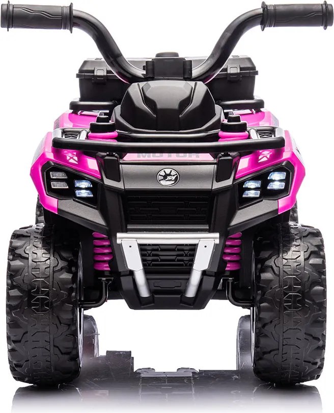 Quad Elettrico per Bambini Safari 6V con Bauletto Posteriore Rosa...