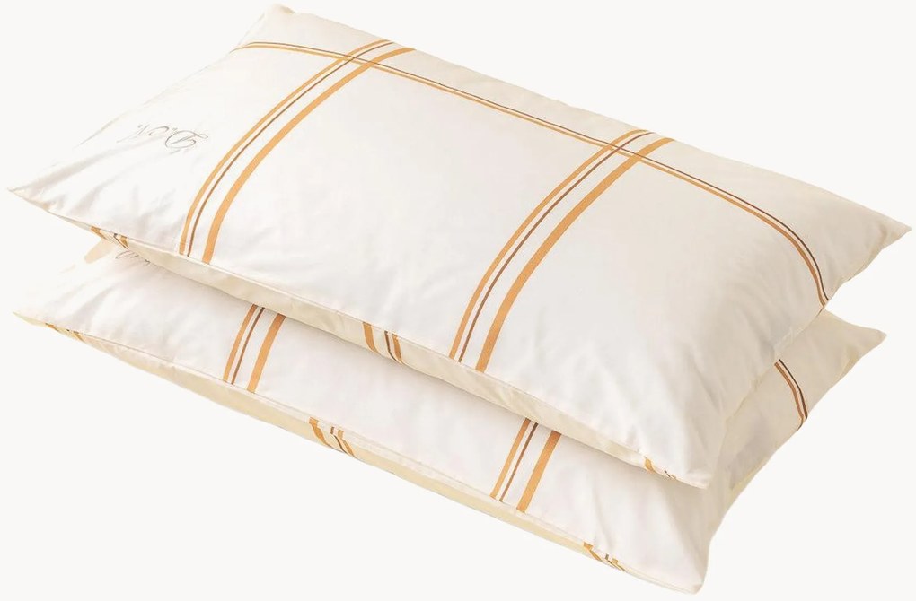 Set di 2 federe in percalle di cotone Crème Caramel