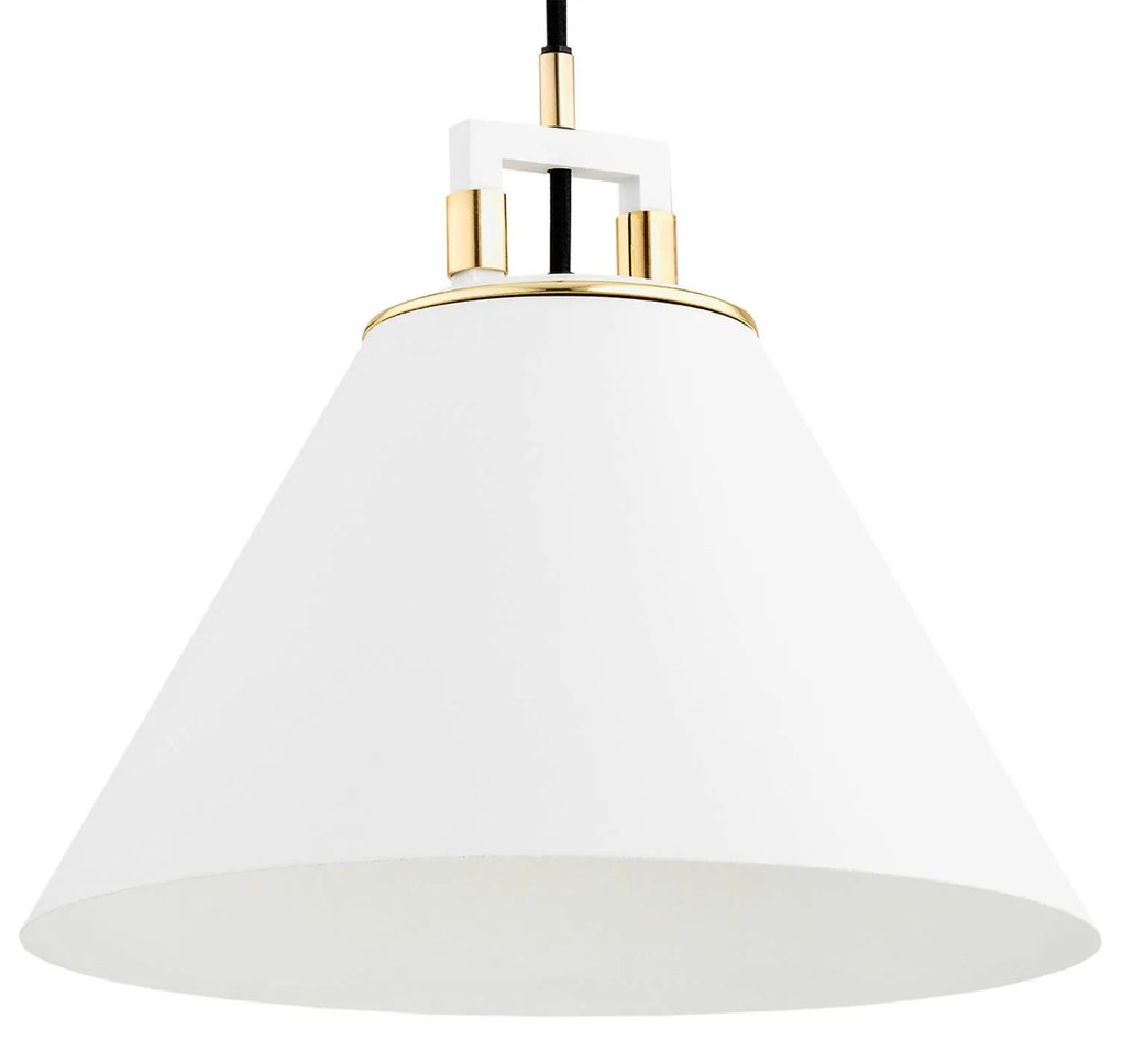 Euluna Lampada a sospensione Orte, Ø 28 cm, 1 luce, bianco