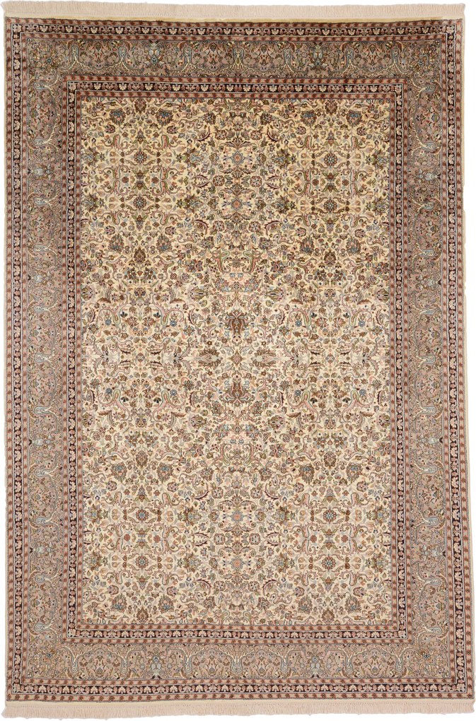 Cashmere Silk Tappeto orientale 270 x 180 (Indian) Annodato A Mano