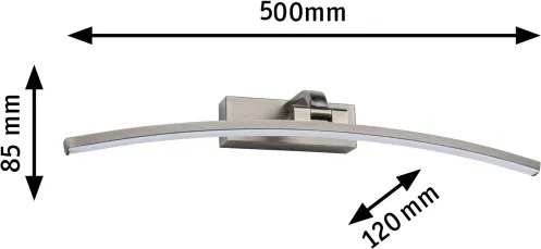 Paulmann 95561 - LED/10W Lampada per quadri BENTO 230V 50 cm ottone