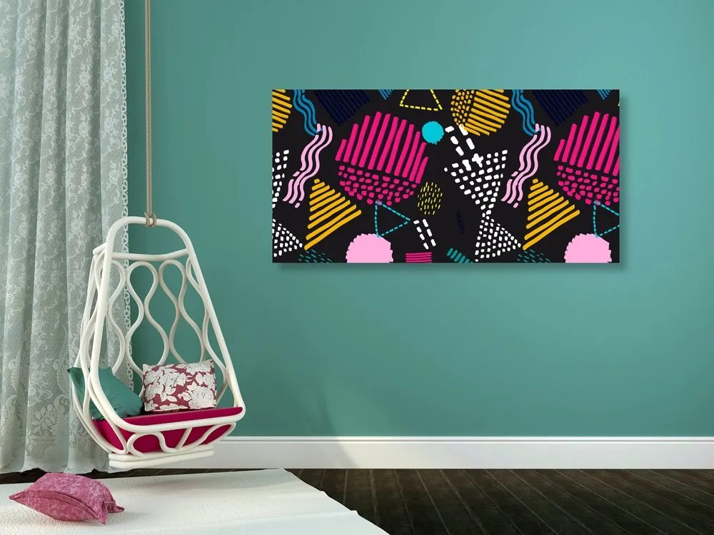 Quadro su tela – Motivo Memphis moderno