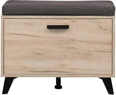 DODO - armadietto per ingresso con cuscino colore rovere