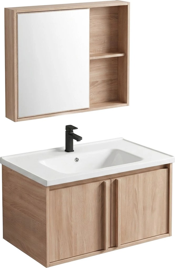 Set di mobili da bagno con lavabo Gama T25023 BXM 70CM