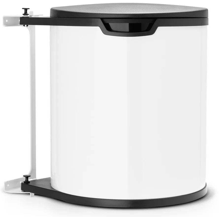 Bidone in acciaio da incasso bianco 15 L - Brabantia
