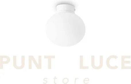 Cotton plafoniera in vetro bianco 1 luce attacco g9 lampadina inclu...