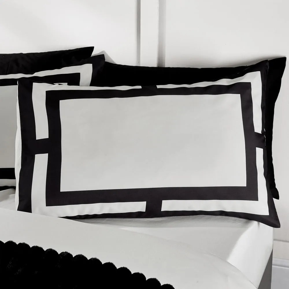 Biancheria da letto bianca e nera per letto matrimoniale 200x200 cm Mono Panel – Catherine Lansfield