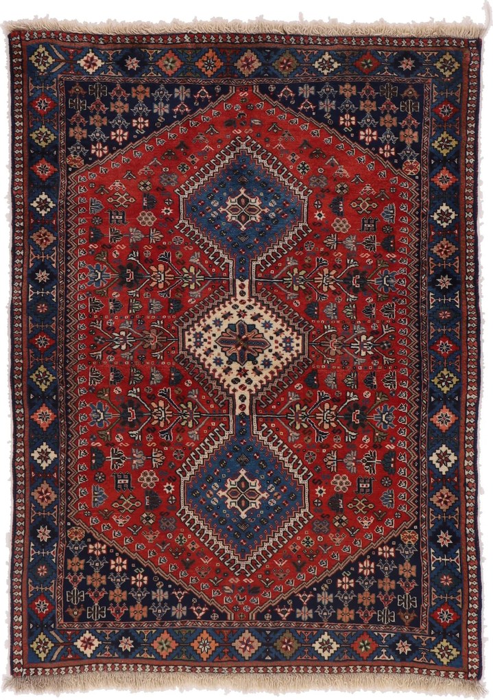 Yalameh Tappeto 100x140 (Iran) Annodato A Mano