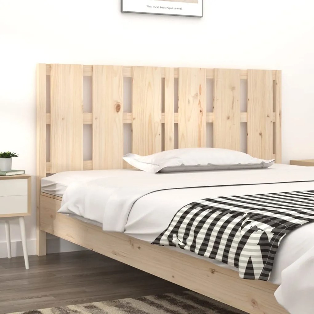 Testiera Per Letto 155,5x4x100 Cm Legno Massello Di Pino /
