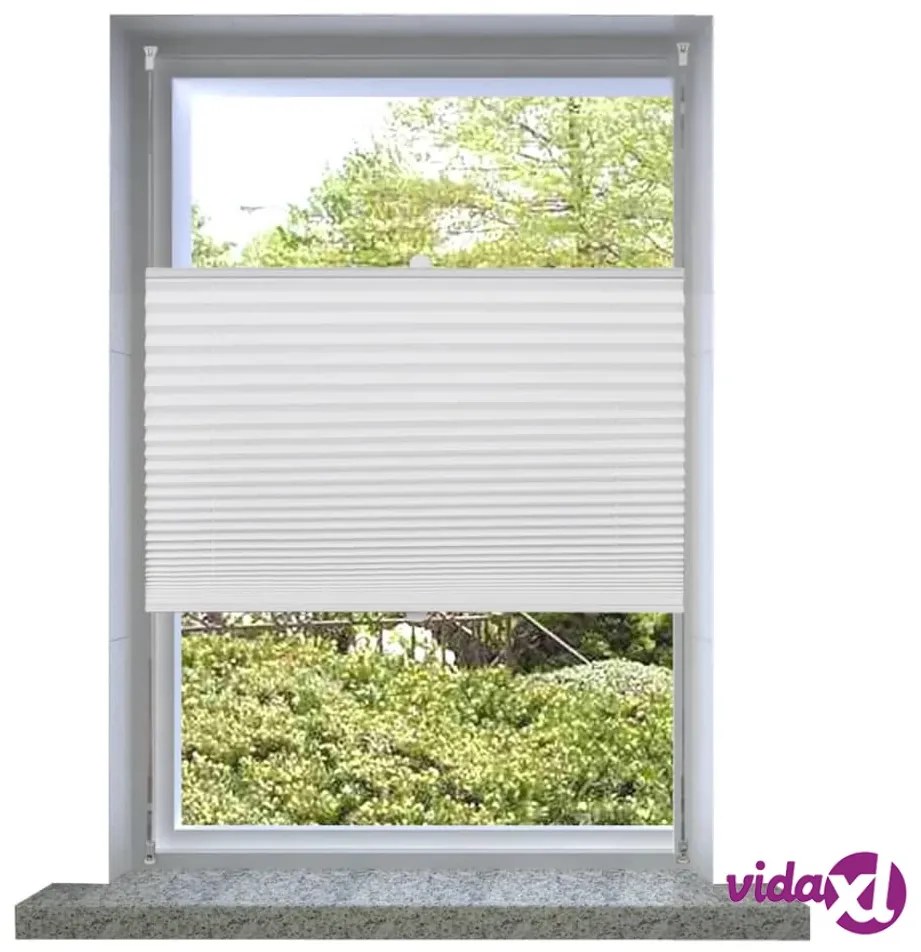vidaXL Tenda plissè 80x150cm bianca