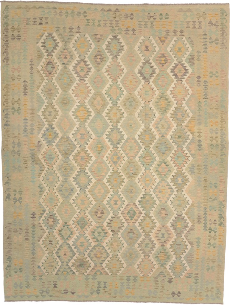 Kilim Tappeto 340x260 (Pakistan) Annodato A Mano