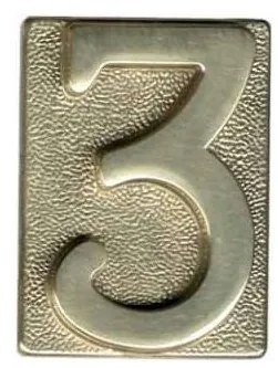 Silmec Numero Civico Ottone 5 60x80 N5-680 Silmec