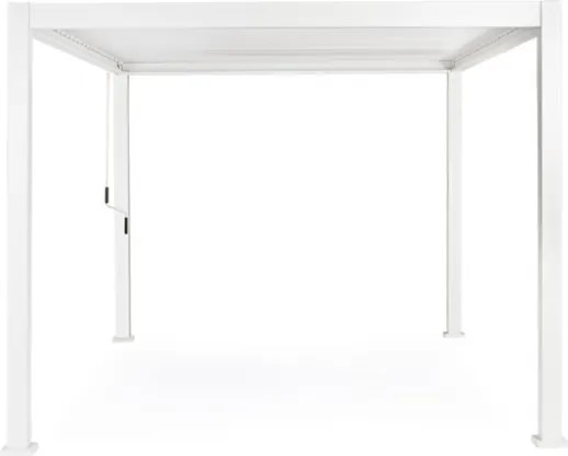 Pergola Bioclimatica 3x4 In Alluminio Con Tetto Lamellare Bianca Ocean Bizzotto
