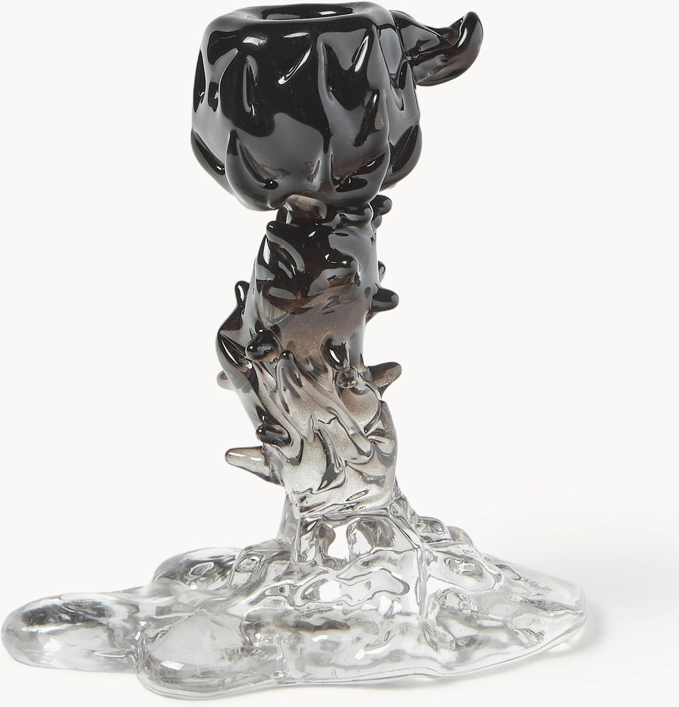 Portacandele in vetro Drip
