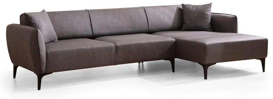 Divano angolare grigio scuro , angolo destro - Belissimo - Balcab Home