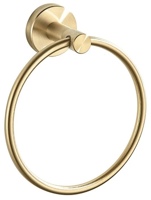 Portasciugamano da bagno Ring 6610 Modern Brush Gold