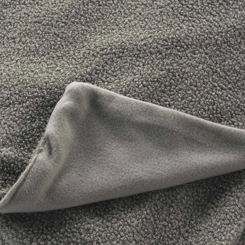 Coperta grigia in vello 180x220 cm Curly Wooly – douceur d'intérieur
