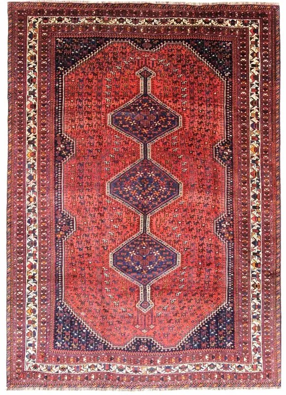 Gashghai Tappeto persiano 300x210 Rosso (Iran) Annodato A Mano