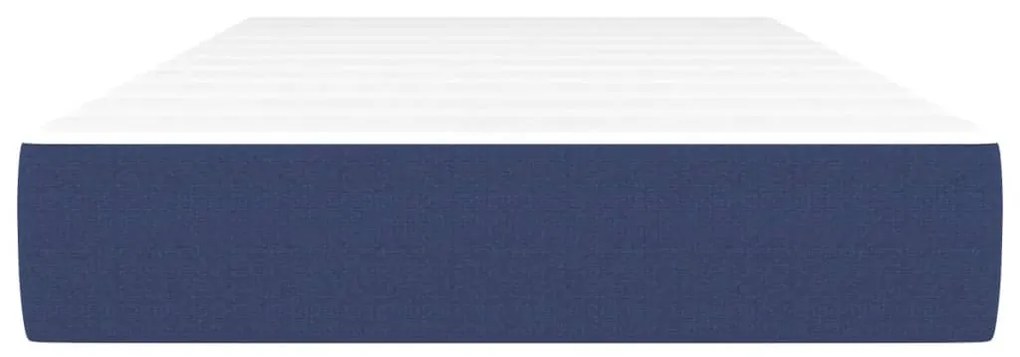 Materasso a molle insacchettate blu 90x200x20 cm in tessuto