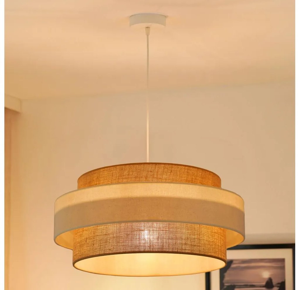 Brilagi - Lampadario a cavo SPACE LIGHT 1xE27/15W/230V Ø 50 cm beige crema
