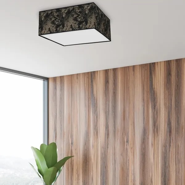 Plafoniera SATINO 3xE27/60W/230V nera/oro