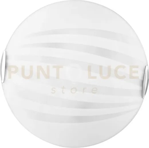 Plafoniera kuna bianca 3 luci attacco e27 40x40x11cm in vetro