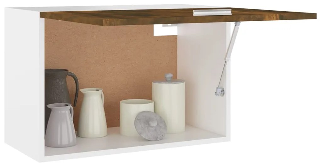 Mobile pensile rovere fumo 60x31x40 cm in legno ingegnerizzato
