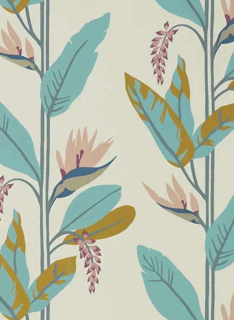 Harlequin Tapete Llenya - Blush/ Harbour/ Gold