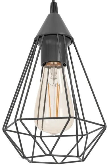 Eglo 94187 - Lampadario a sospensione con cavo TARBES 1xE27/60W/230V