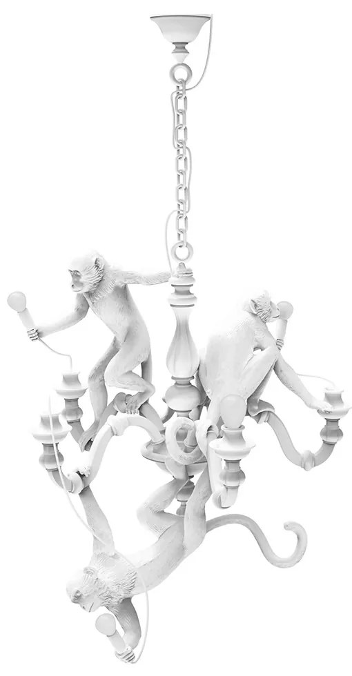 Seletti - Monkey Lampadario Bianco Seletti