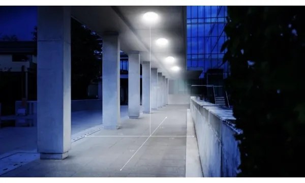 Steinel 035440 - Lampada LED con sensore per esterni QUATTRO LED/10W/230V IP54