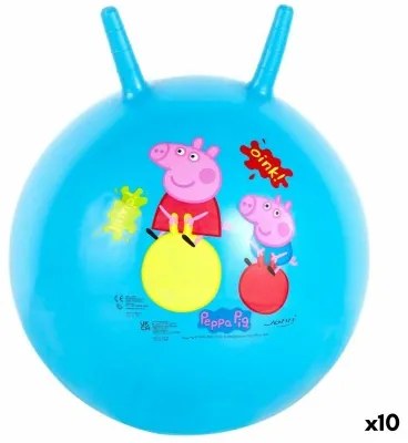 Palla che salta Peppa Pig Ø 45 cm Azzurro (10 Unità)