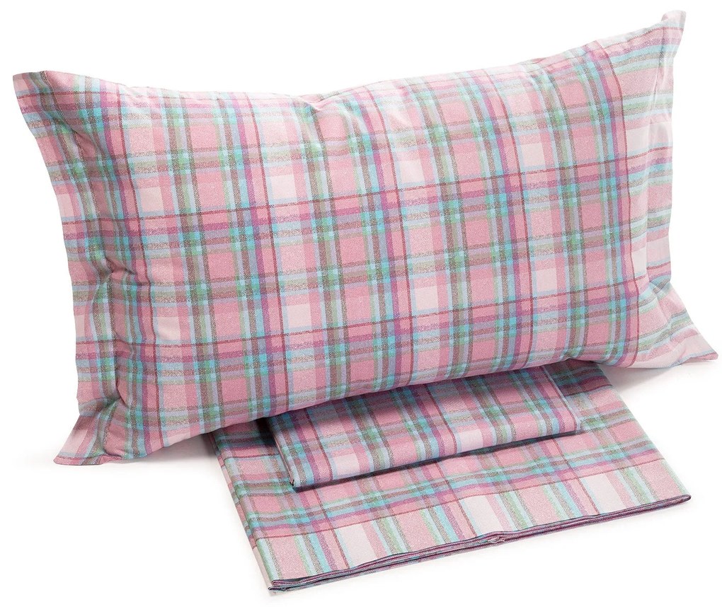 Completo Lenzuola in Cotone Oxford Matrimoniale Caleffi Non