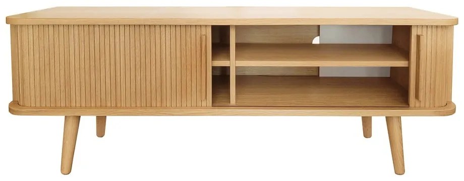 Tavolo TV in rovere di colore naturale 138x50 cm Rove - Woodman