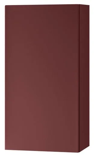 Pensile bagno Brera laccato opaco rosso jaipur, 1 anta apertura da sinistra P 17 x L 30 x H 60 cm