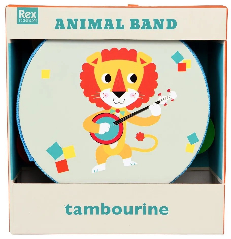 Giocattolo musicale Tambourine Animal Band - Rex London