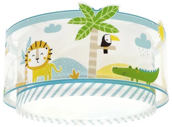 Dalber 76116 - Plafoniera per bambini JUNGLE 2xE27/15W/230V