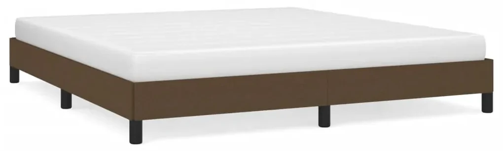 Giroletto marrone scuro 160x200 cm in tessuto