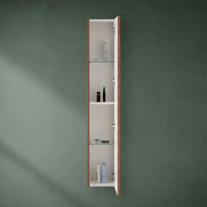 Pensile bagno sospeso cannettato H 150 cm noce canaletto   Bali