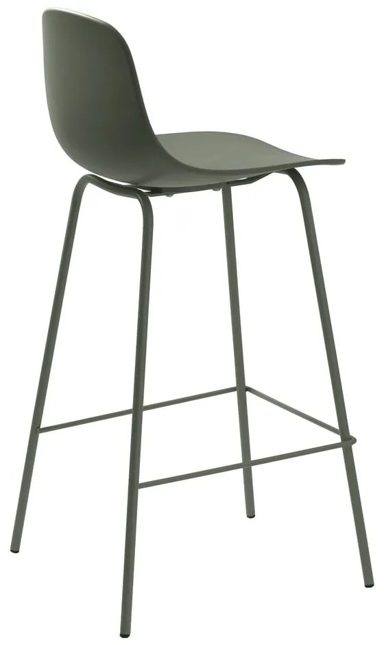 Sgabello da bar color kaki in plastica (altezza della seduta 67,5 cm) Whitby – Unique Furniture