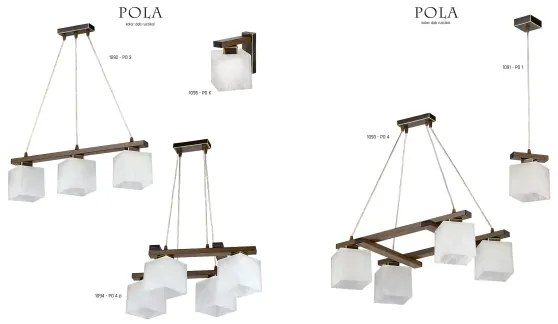 Jupiter 1092 - PO3 - Lampadario a sospensione POLA 3xE27/60W/230V