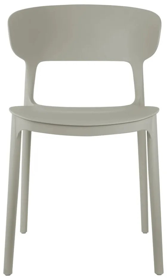 Sedia da pranzo grigia in plastica Fain – Leitmotiv