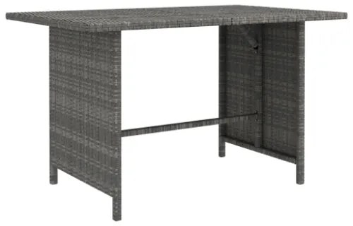 Set Divani da Giardino 10 pz con Cuscini in Polyrattan Grigio