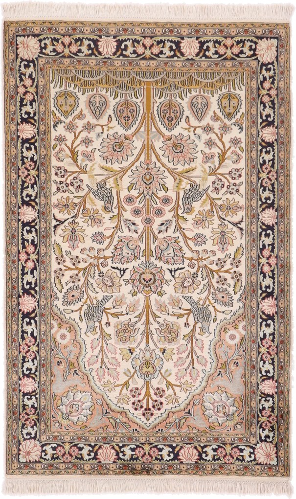 Cashmere Silk Tappeto orientale 150x100 (Indian) Annodato A Mano