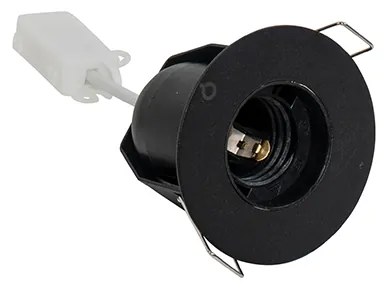 Set di 6 faretti da incasso moderni neri - Insight